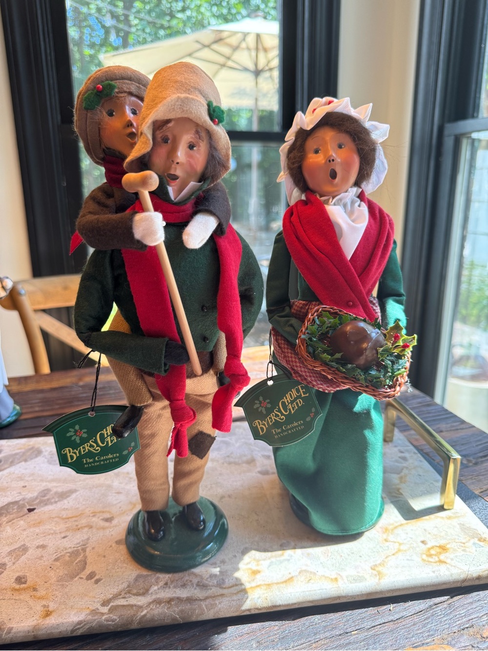 Byers'Choice Ltd. NEW WITH TAGS RETIRED Bob Cratchit & Tiny Tim &Mrs. Cratchit